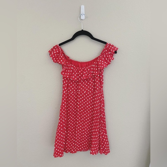 Revolve Privacy Please Polka Dot Ruffle Mini Dress - Picture 9 of 9